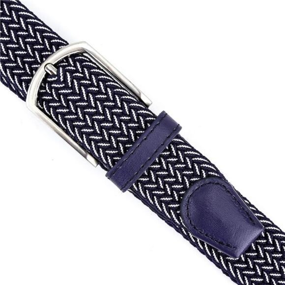 Braided Canvas Woven Elastic StretchBelts for Men/Women/Junior with Multicolored - Picture 6 of 8